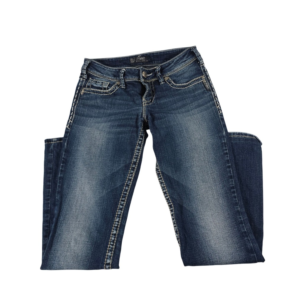 Silver Jeans Co Suki Mid Rise‎ Bootcut Jeans Dark Wash W28 L32 L9516SJB376